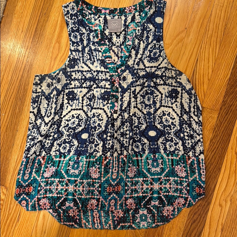 100% silk top women’s size 12